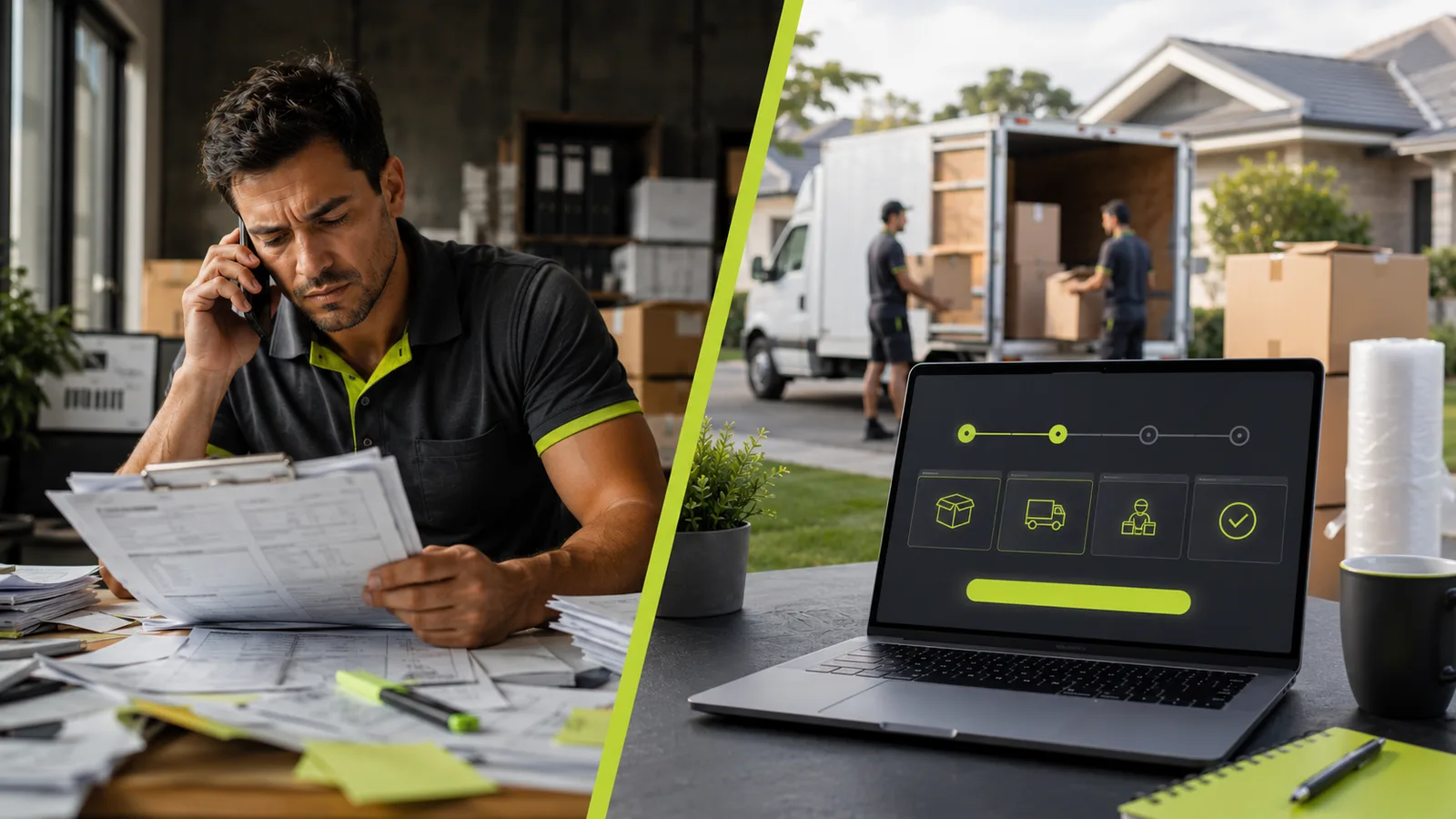 Moving company online quote system versus phone quotes