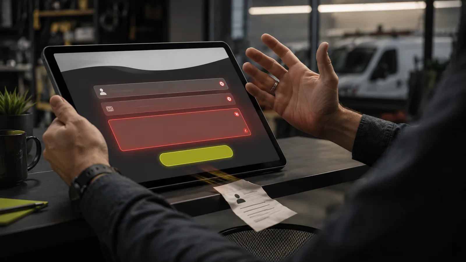 Generic contact form problems for service businesses