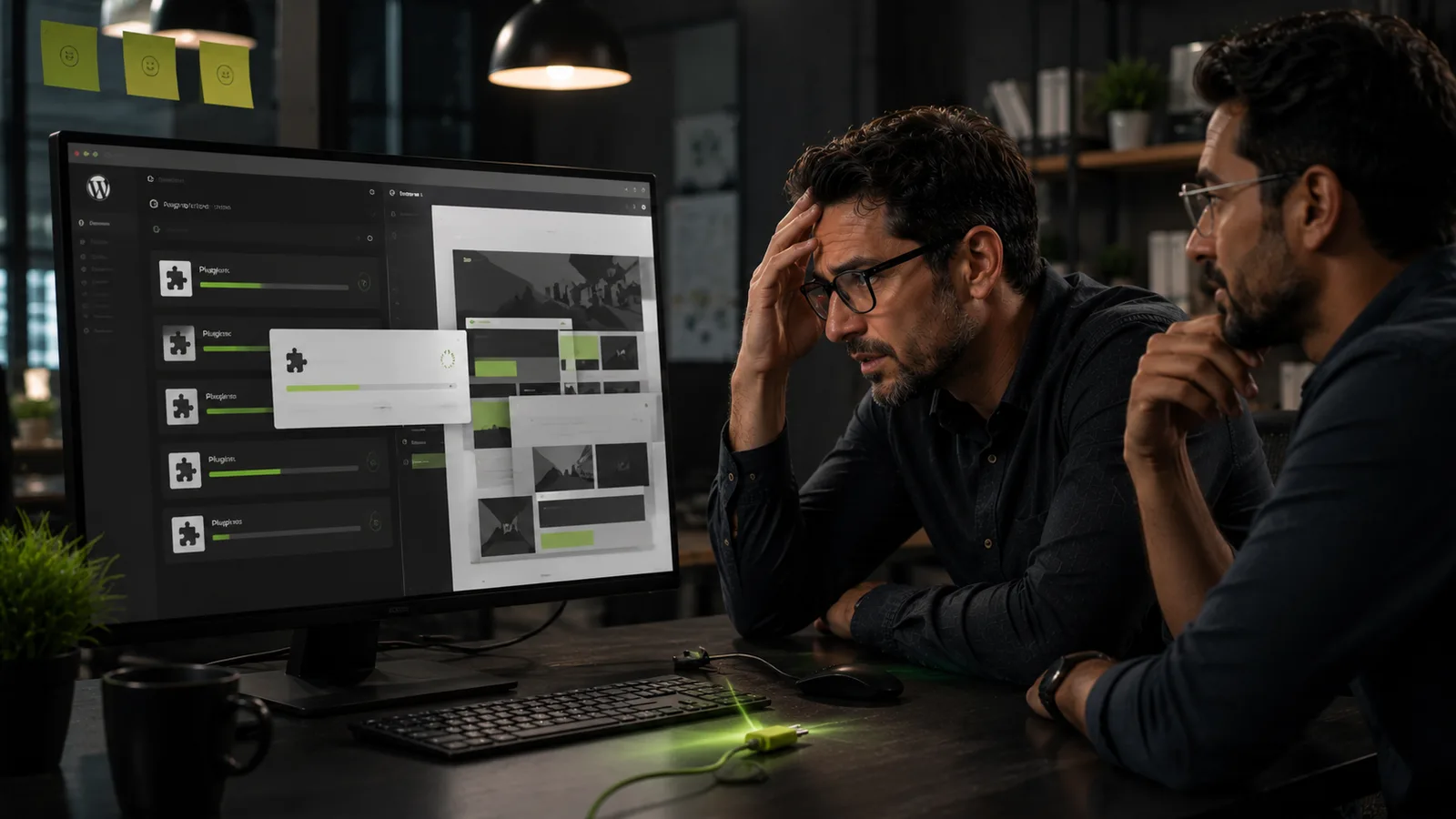 WordPress plugin update breaking a business website